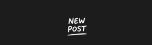New Post brush stroke preview from Social Media Buttons Vol.1 for Procreate