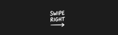 Swipe Right brush stroke preview from Social Media Buttons Vol.1 for Procreate