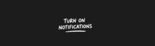 Trn On Notifications brush stroke preview from Social Media Buttons Vol.1 for Procreate
