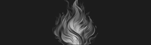 Fire 9 brush stroke preview from Realistic Fire for Procreate