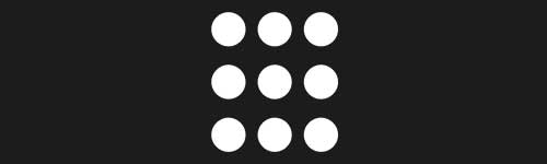 Circles brush stroke preview from Modern Shapes for Procreate