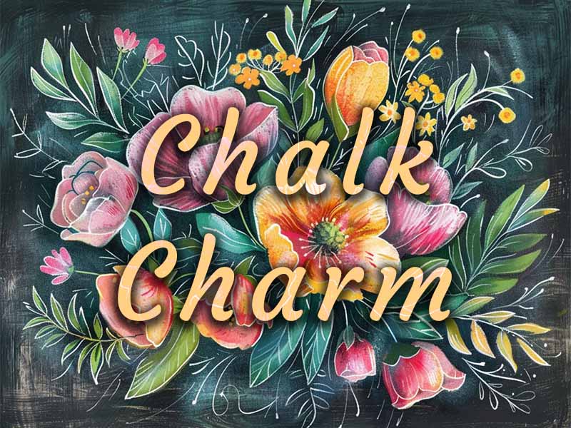 Chalk Charm Procreate brush pack preview