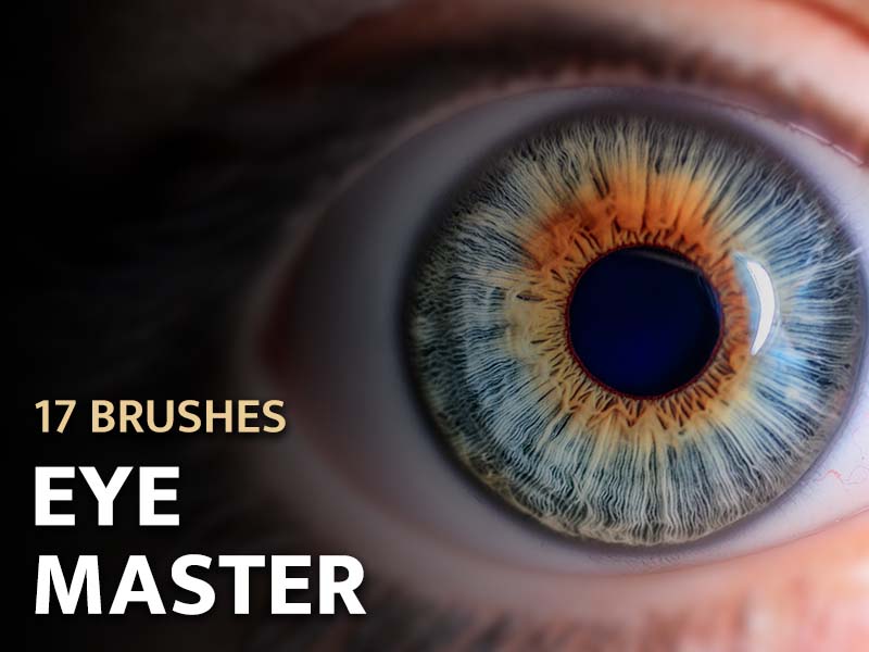 Eye Master Procreate brush pack preview