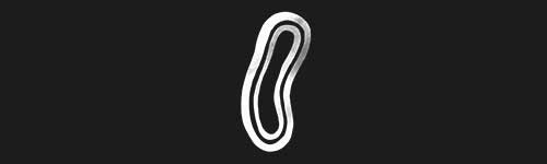 Twisted Ovals brush stroke preview from Antique Symbols for Procreate