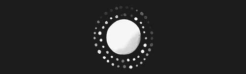 Sun Dots brush stroke preview from Antique Symbols for Procreate