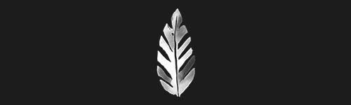 Leaf brush stroke preview from Antique Symbols for Procreate