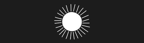 Sun 1 brush stroke preview from Boho Shapes for Procreate