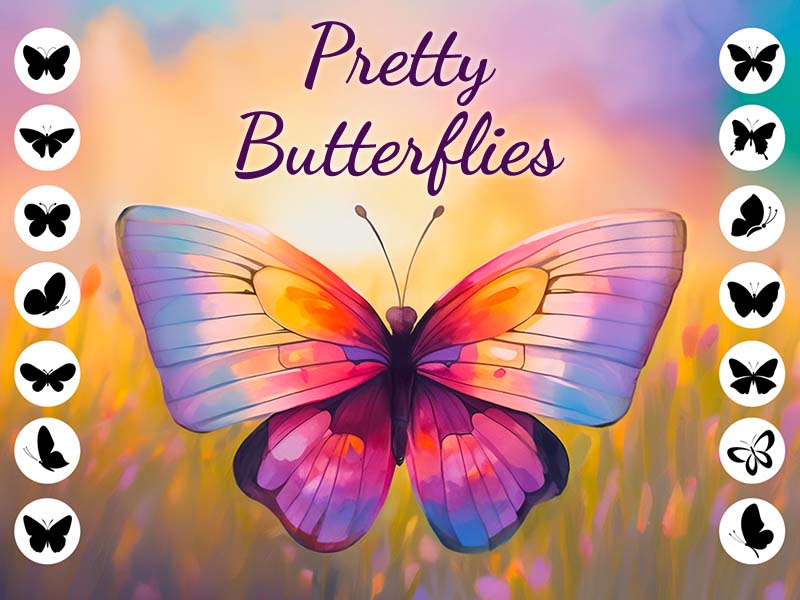 Pretty Butterflies Procreate brush pack preview