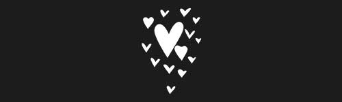 Hearts 1 brush stroke preview from Boho Shapes for Procreate