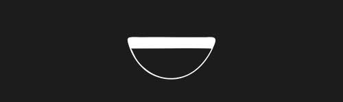 Bowl brush stroke preview from Boho Shapes for Procreate