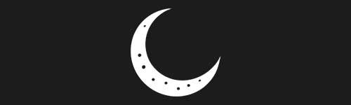Moon 1 brush stroke preview from Boho Shapes for Procreate