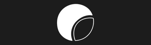 Moon 5 brush stroke preview from Boho Shapes for Procreate