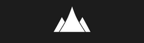Mountains brush stroke preview from Boho Shapes for Procreate
