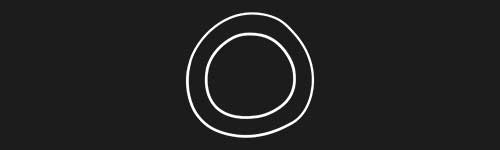 Circles 3 brush stroke preview from Boho Shapes for Procreate