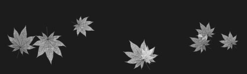 Leaves 2 brush stroke preview from Autumn Brushes for Procreate