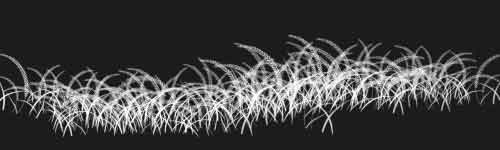 Grass Stroke 2 brush stroke preview from Autumn Brushes for Procreate