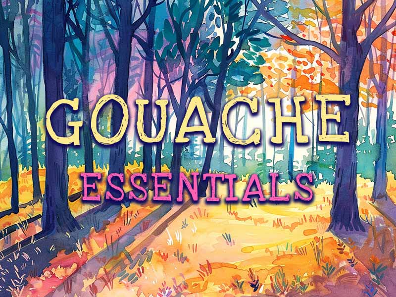 Gouache Essentials Procreate brush pack preview