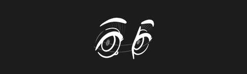 Shy Eyes brush stroke preview from Eyes Design Kit for Procreate