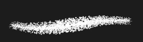 Glitter Glow brush stroke preview from Shiny Glitters for Procreate