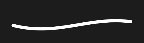 Neat Outliner brush stroke preview from Fine Liners for Procreate