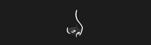 Turned Up brush stroke preview from Nose Design Kit for Procreate