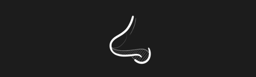 Straight Nose brush stroke preview from Nose Design Kit for Procreate